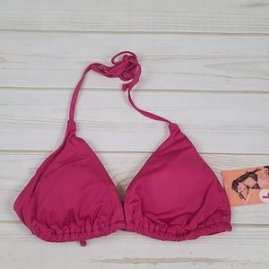 3/$15 NWT Nicolita fuchsia triangular bikini top large
